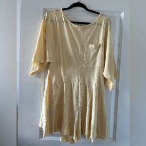 Free People Yellow Romper